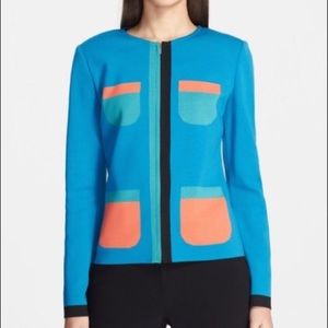 St John’s Collection Intarsia Trompe l’Oeil suit